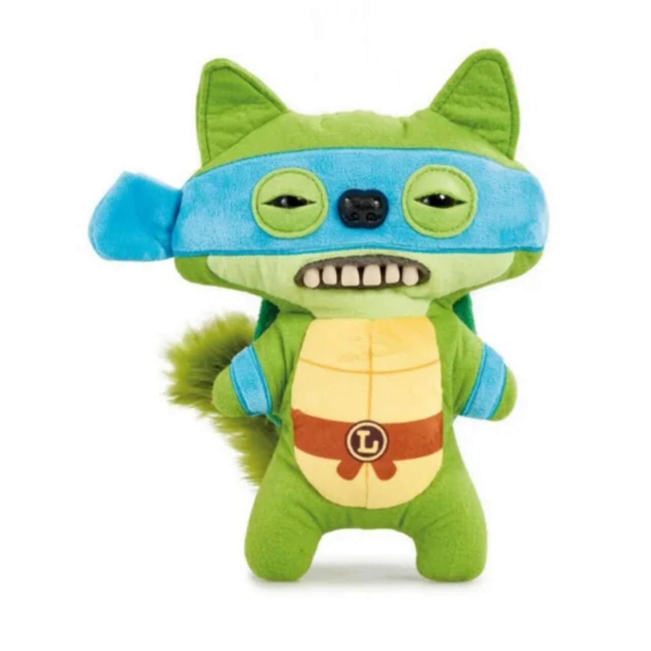Zuru Fuggler Teenage Mutant Ninja Turtles Leonardo Funny Ugly Monster Plush Toy 9 Inch